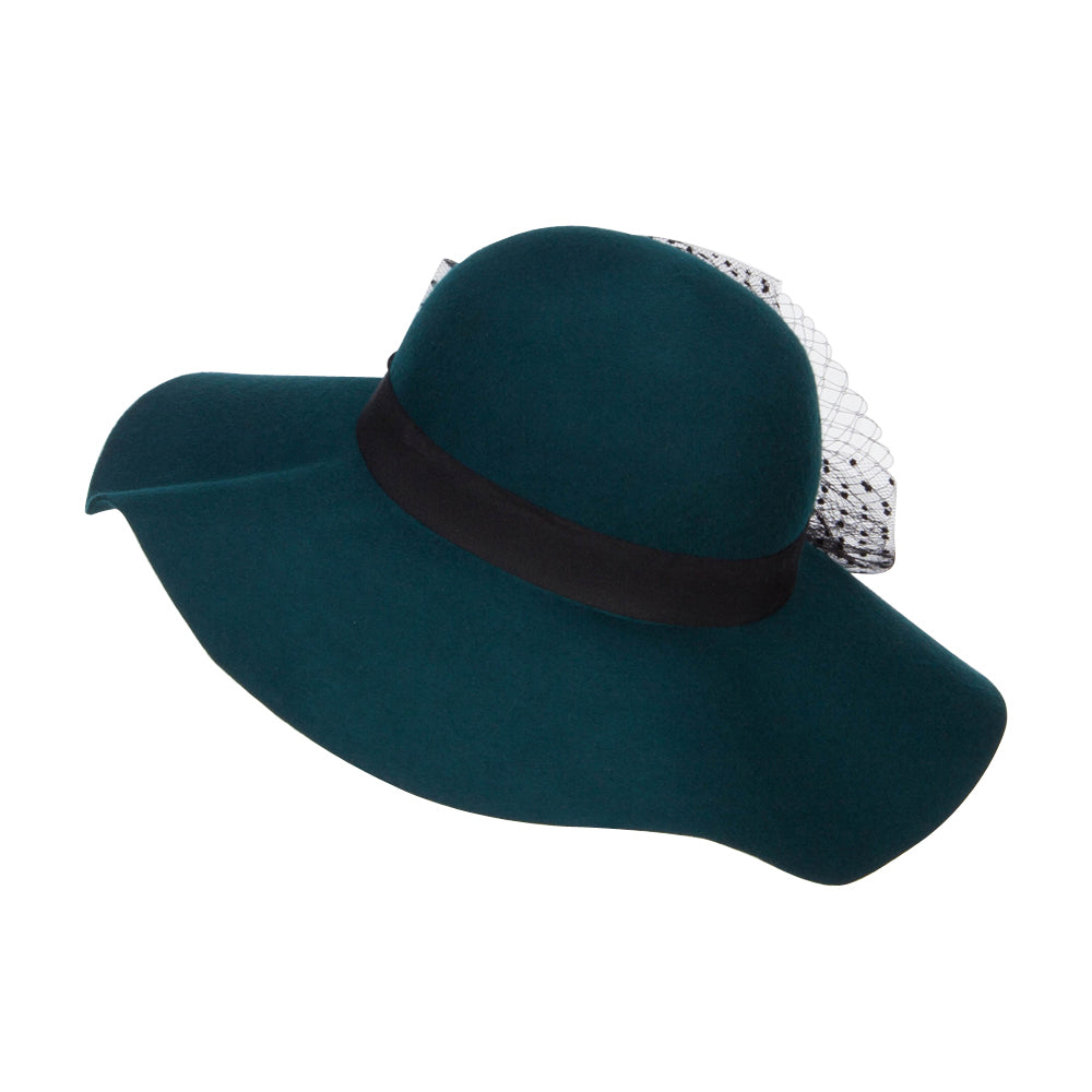 Net Wool Felt Dressy Hat