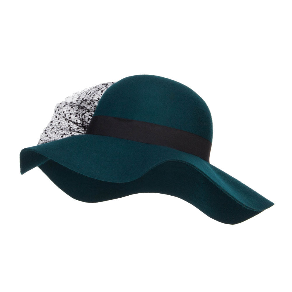 Net Wool Felt Dressy Hat