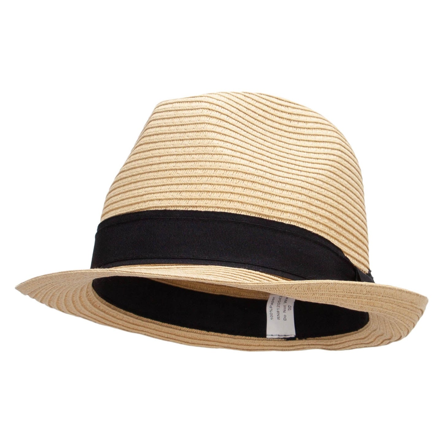 Boy's Paper Woven Stripeband Fedora