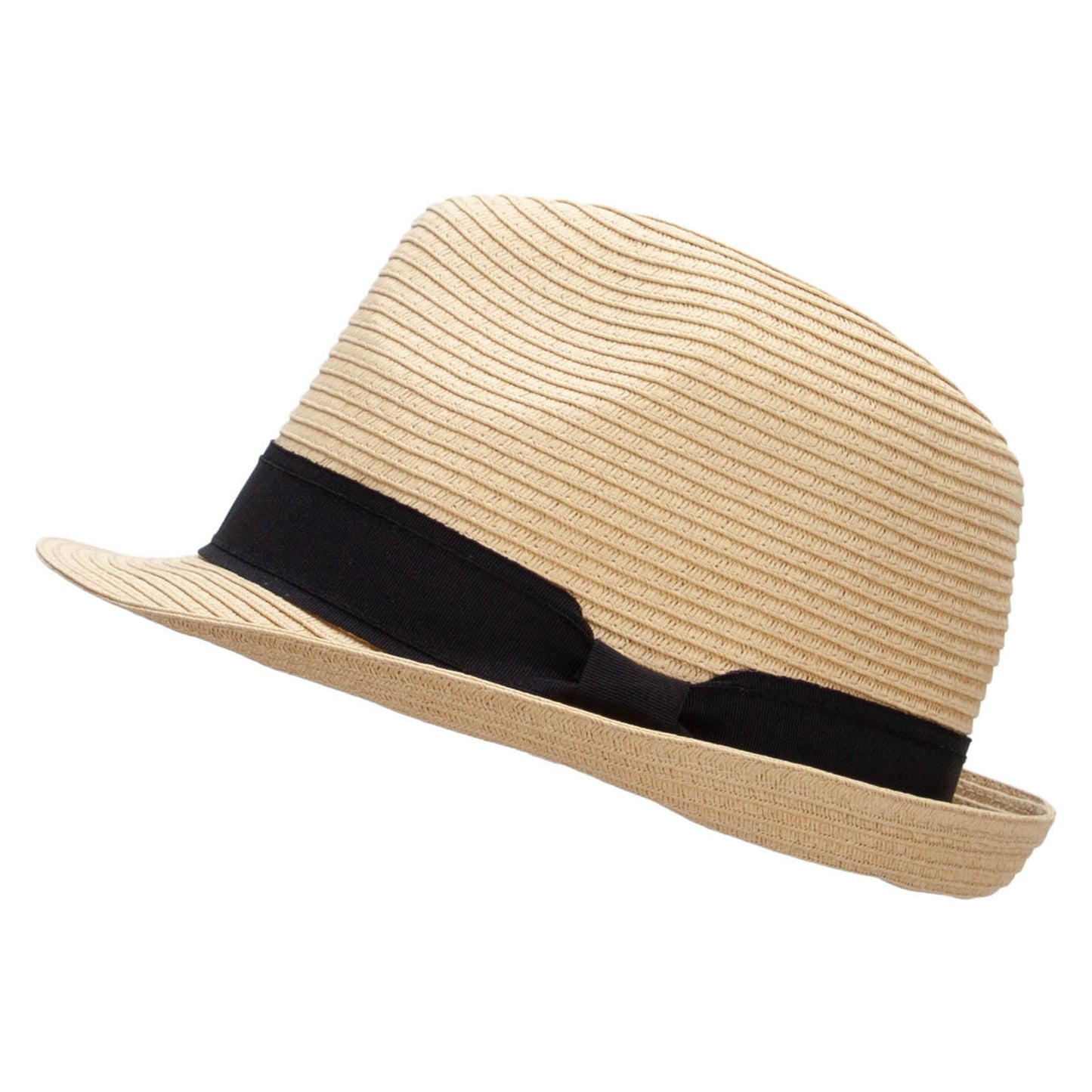 Boy's Paper Woven Stripeband Fedora