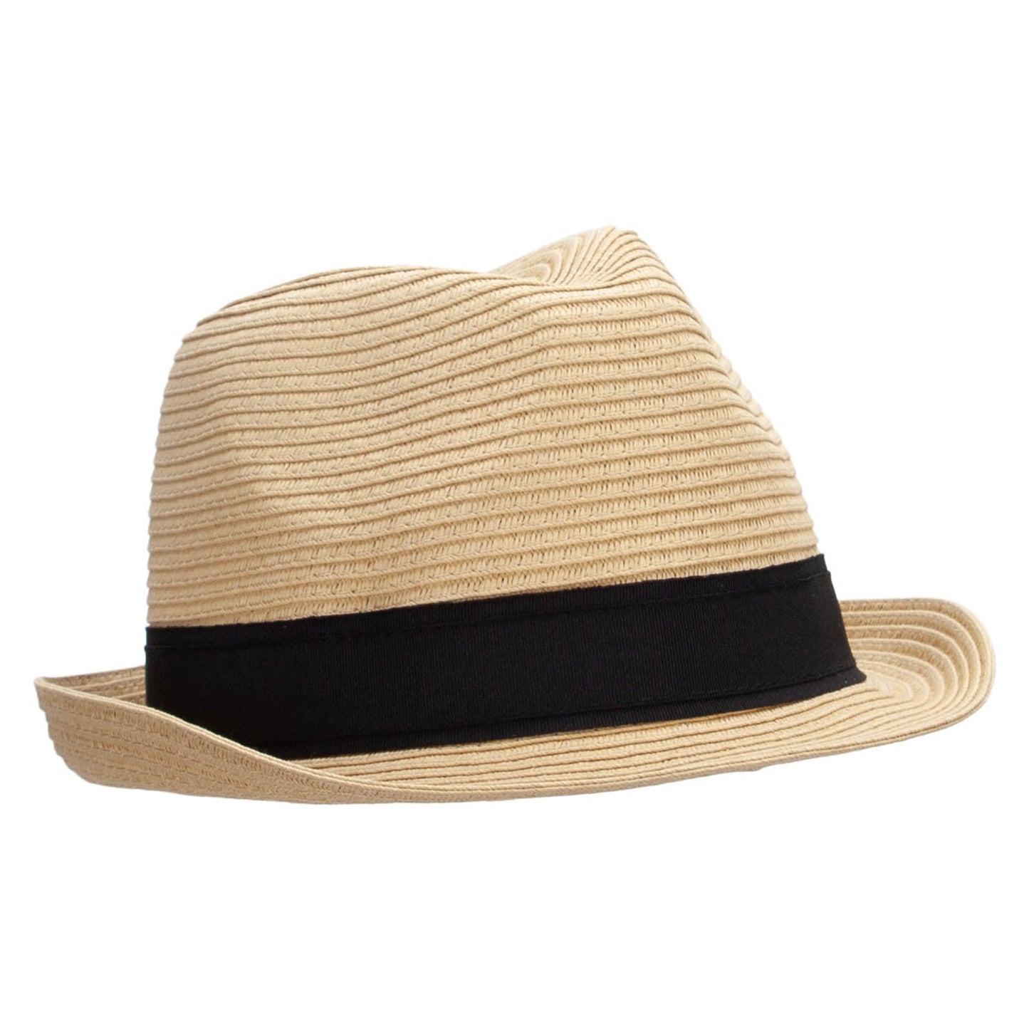 Boy's Paper Woven Stripeband Fedora