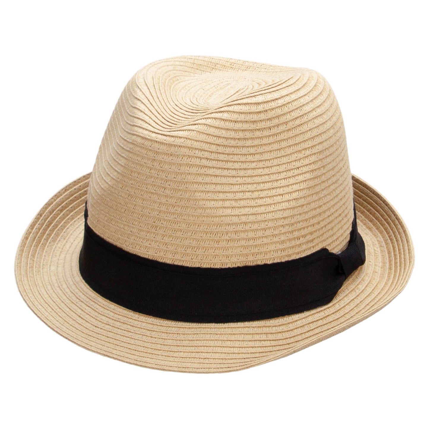 Boy's Paper Woven Stripeband Fedora