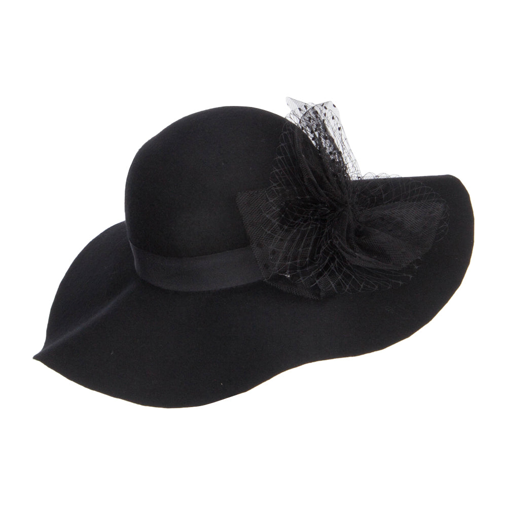 Net Wool Felt Dressy Hat