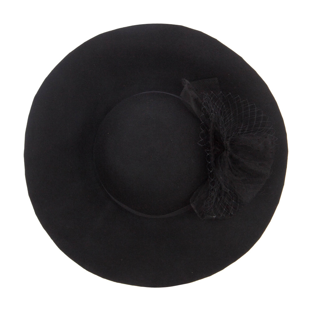 Net Wool Felt Dressy Hat