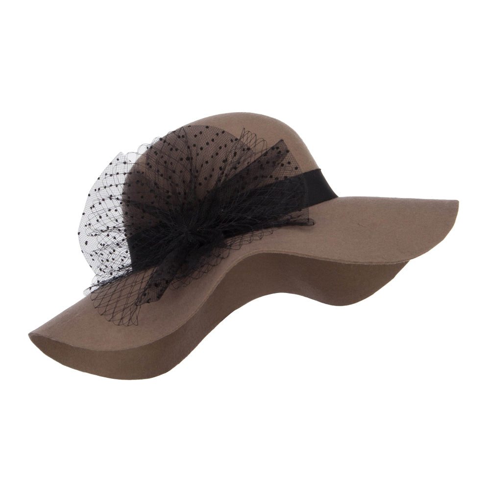 Net Wool Felt Dressy Hat