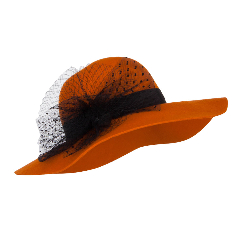 Net Wool Felt Dressy Hat