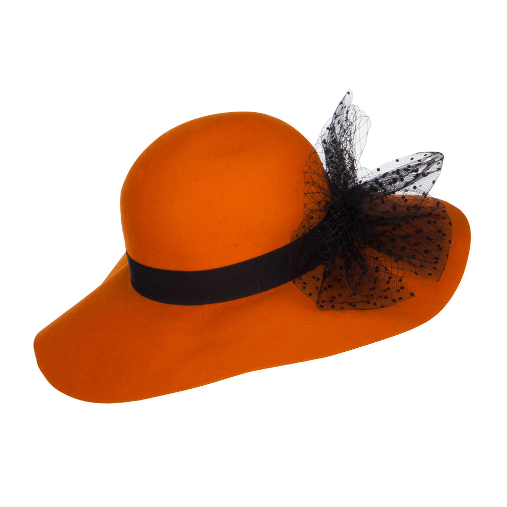 Net Wool Felt Dressy Hat