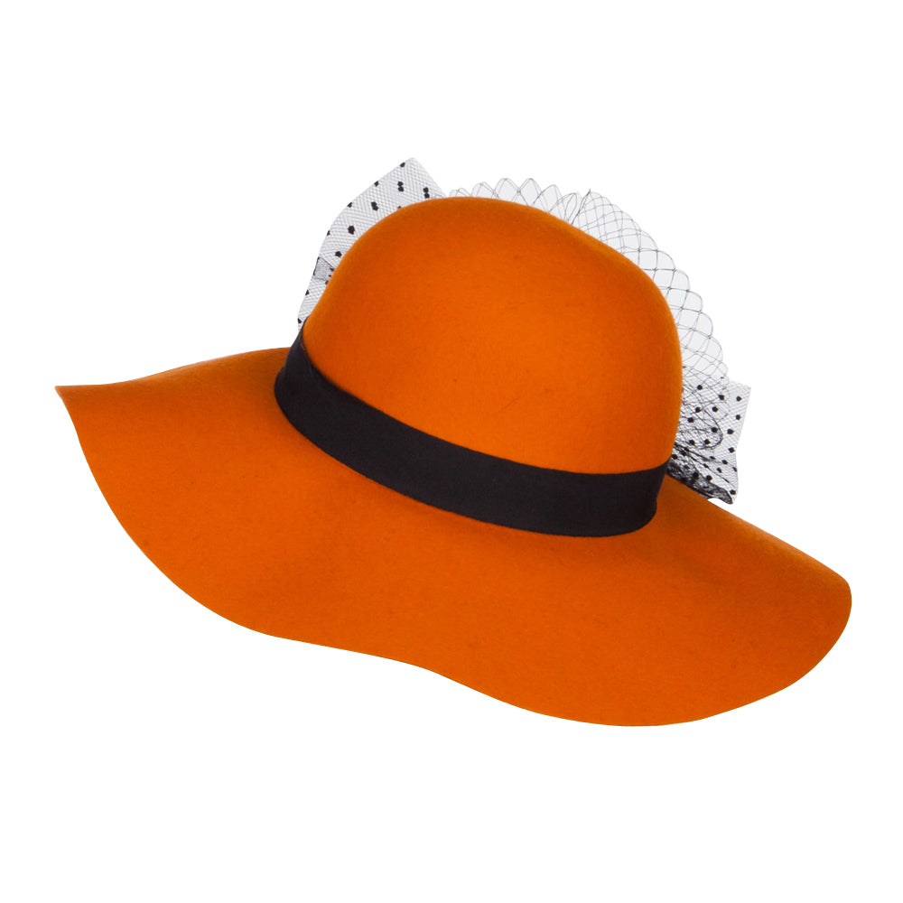 Net Wool Felt Dressy Hat