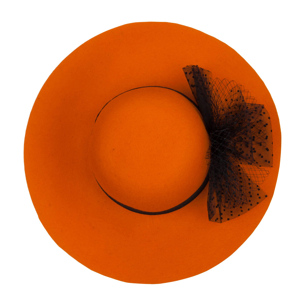 Net Wool Felt Dressy Hat