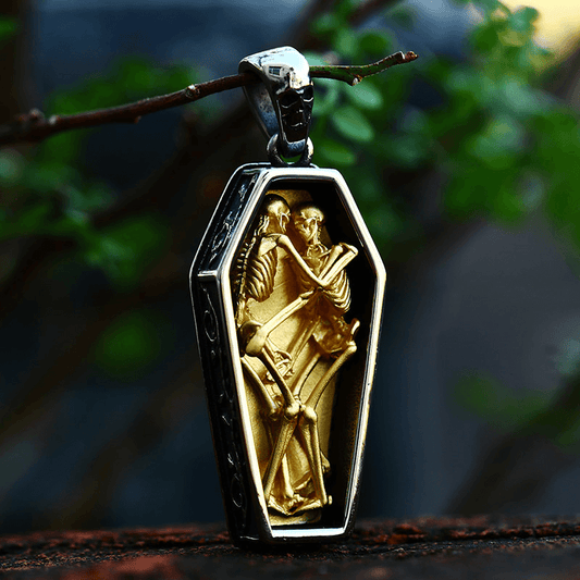 Eternal Lovers Stainless Steel Skull Pendant