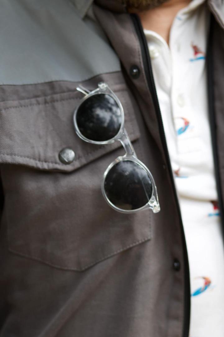 Flannel Reflective Shirt "Twilight Titanium" - Gray