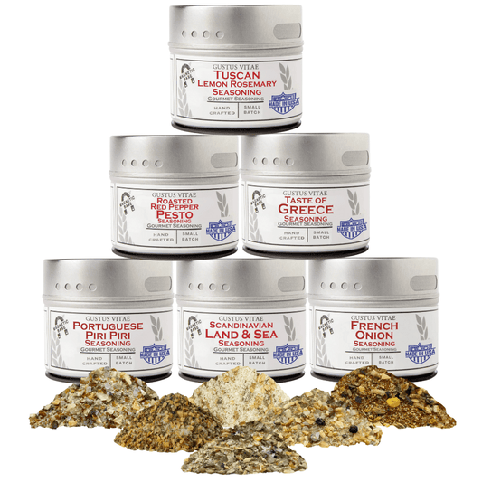 European Seasonings Gift Set - Tastes of Europe - Artisanal Spice Blends Six Pack