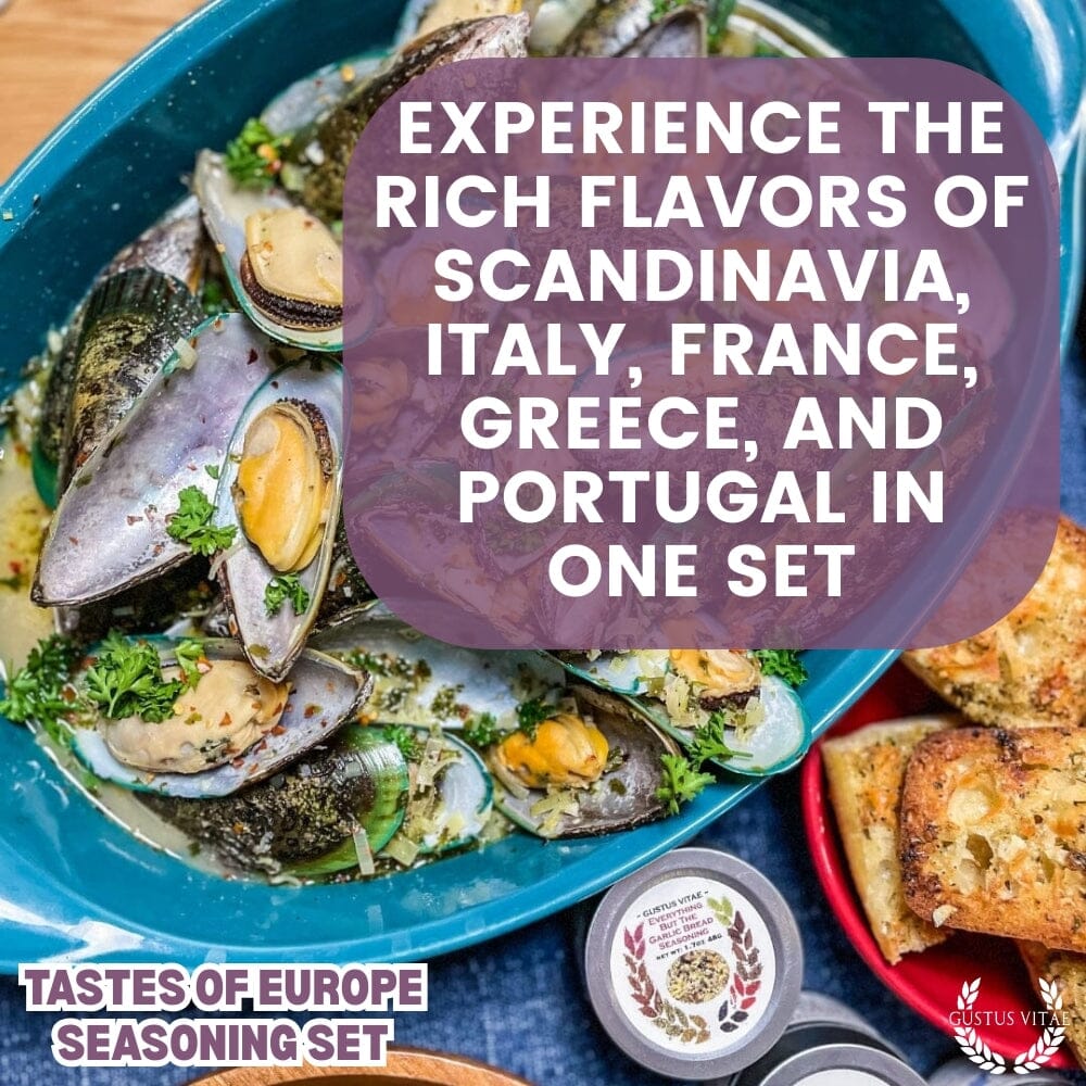 European Seasonings Gift Set - Tastes of Europe - Artisanal Spice Blends Six Pack