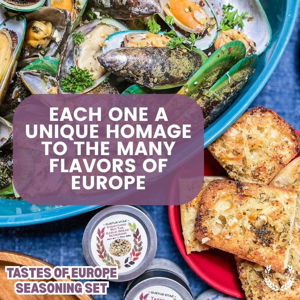 European Seasonings Gift Set - Tastes of Europe - Artisanal Spice Blends Six Pack
