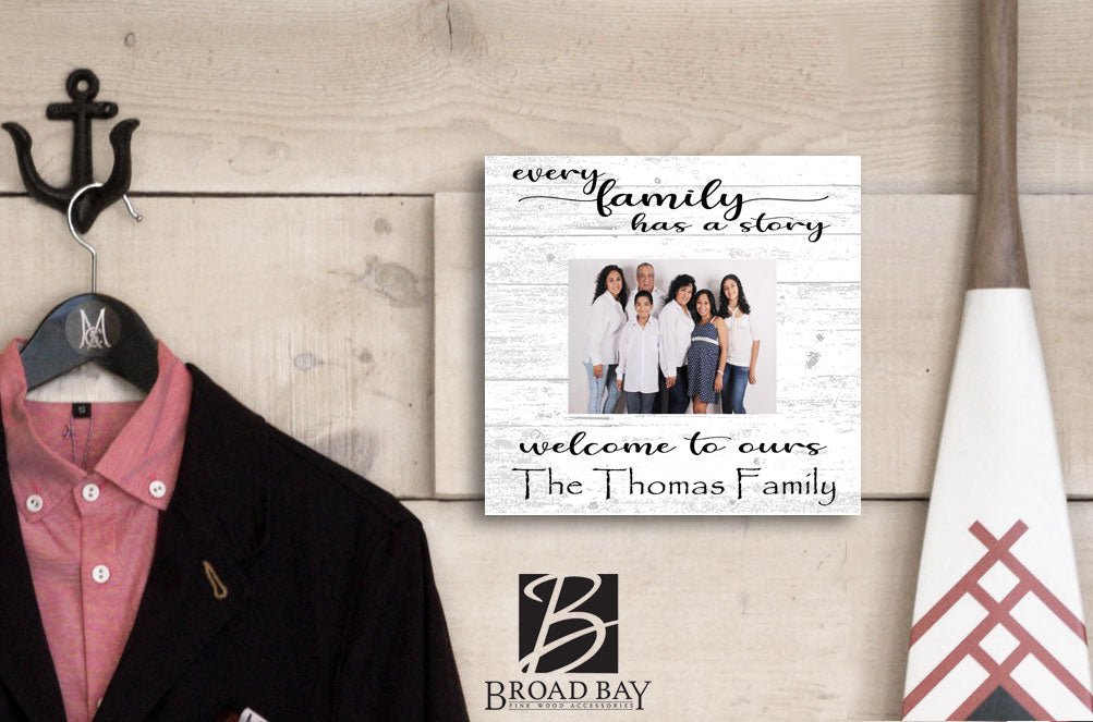Every Family Has A Story Welcome To Ours Photo Frame Alternative with Printed Picture