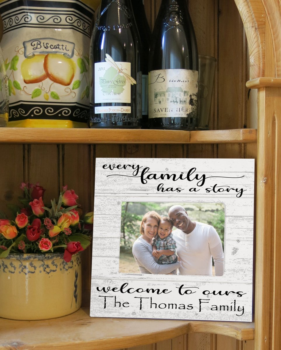 Every Family Has A Story Welcome To Ours Photo Frame Alternative with Printed Picture