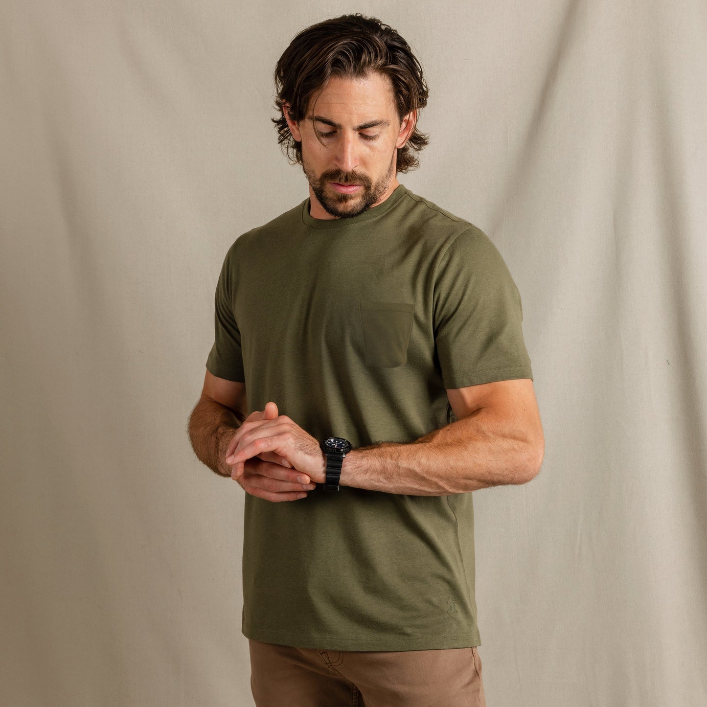 The Manzanilla | Olive Everyman™ Pocket T Shirt