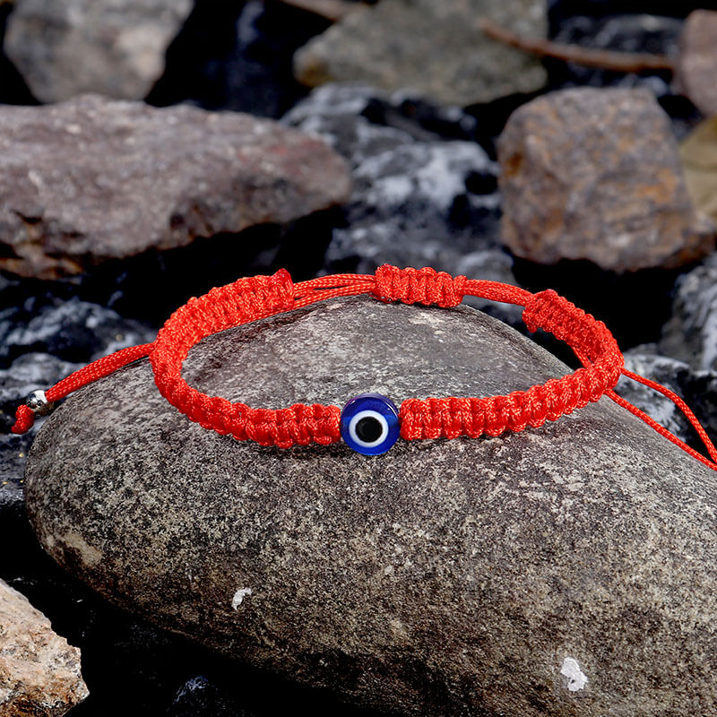 Evil Eye Braided Adjustable Bracelet