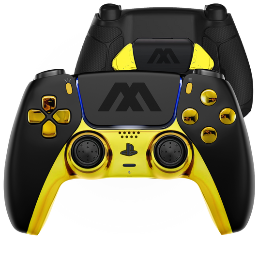 MODDEDZONE BLACK GOLD EXTREME PS5 SMART PRO MODDED CONTROLLER