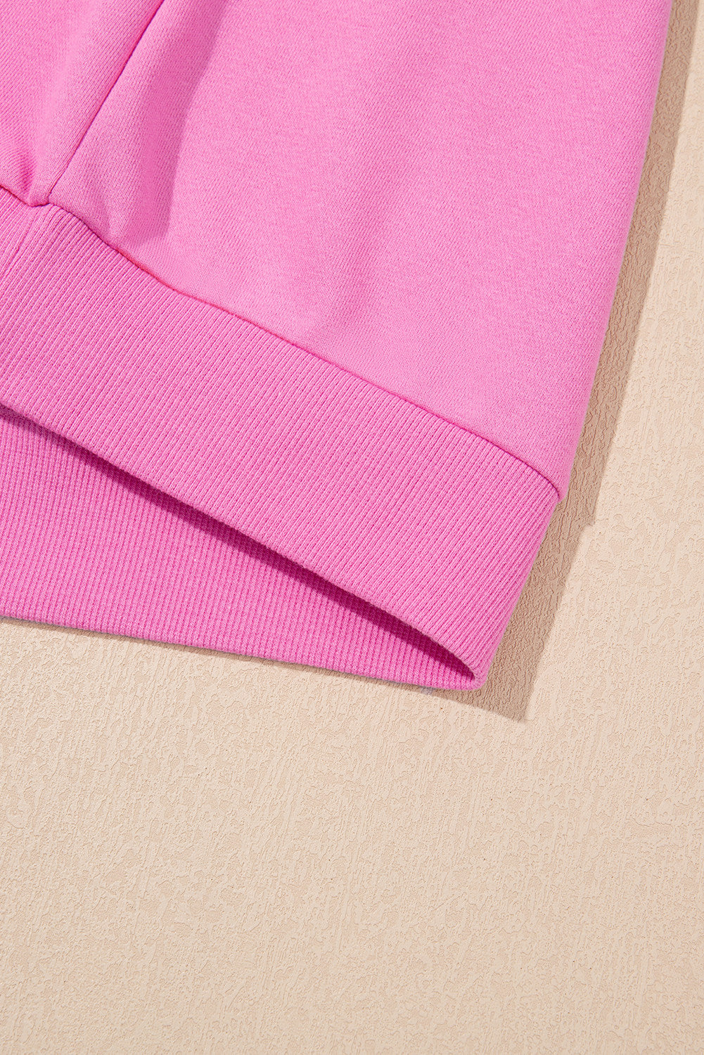 Apricot Striped Accent Pullover and Shorts Two Piece Casual Set