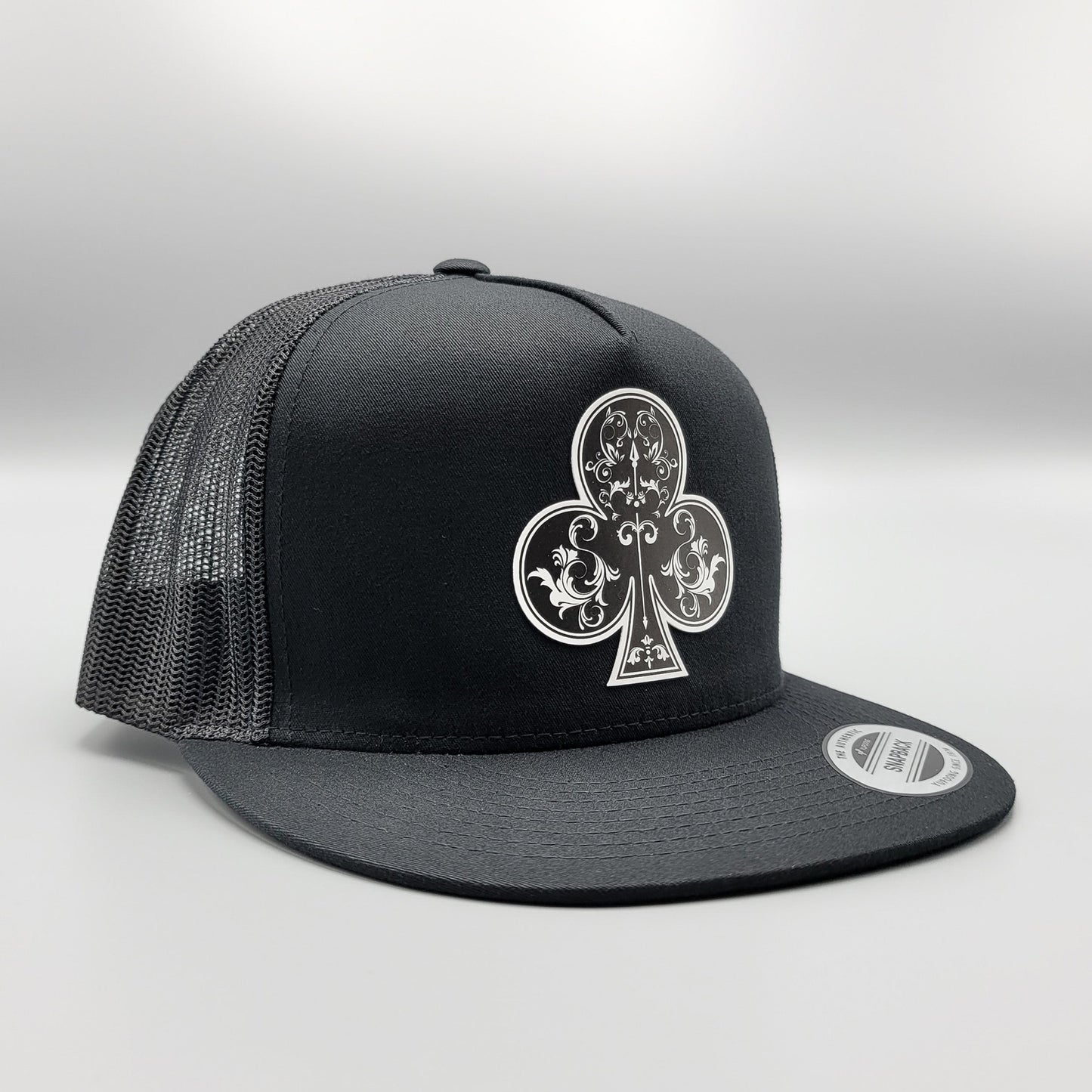 Ace of Clubs Texas Holdem Poker Blackjack Trucker Hat