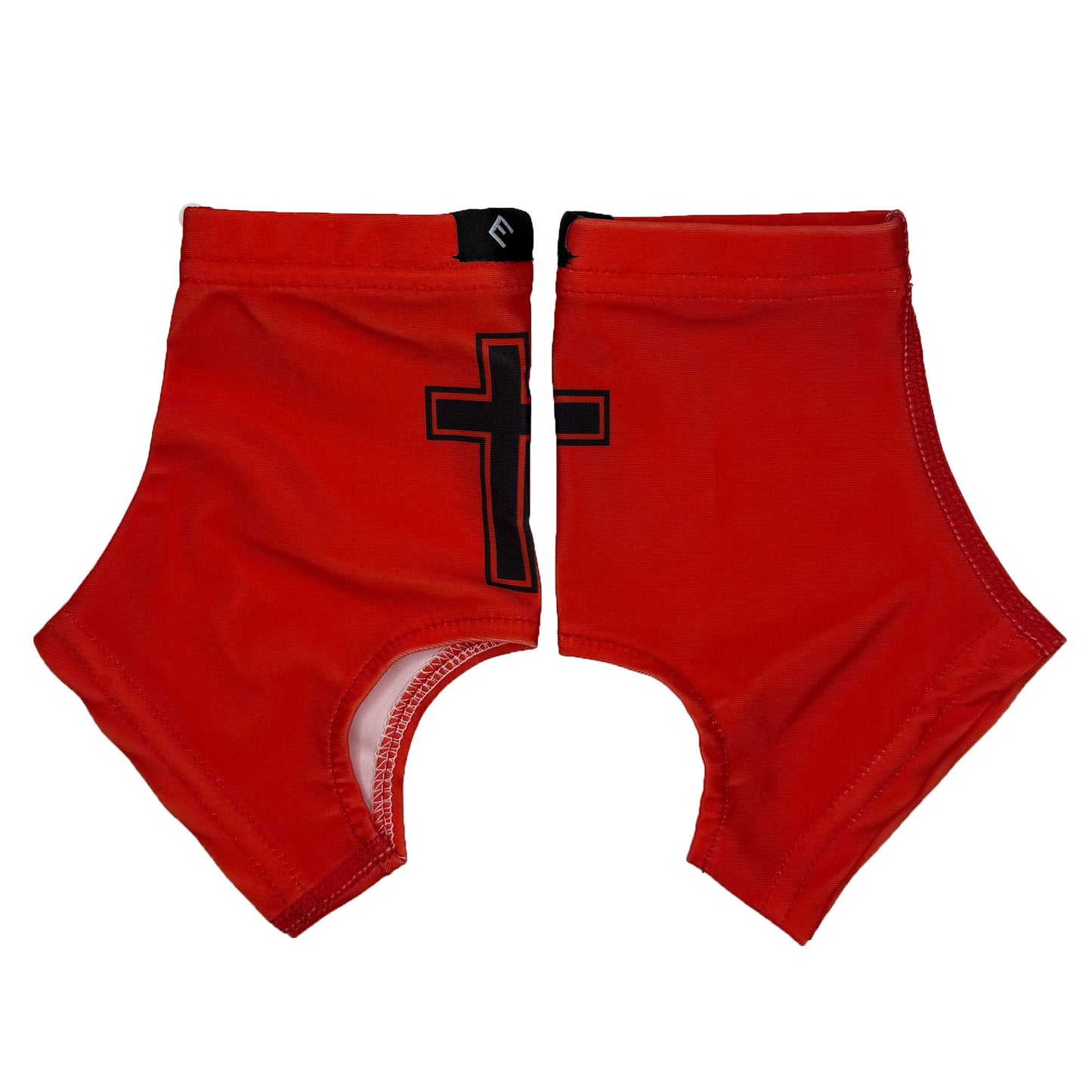 Faith Cross Red Cleat Covers (Spats)