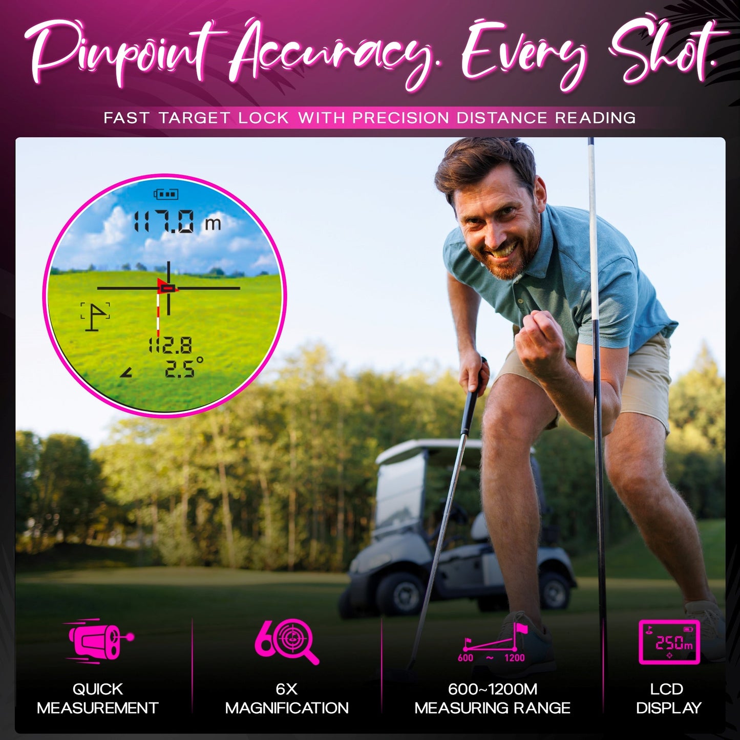 MINI+ Golf Rangefinder | Flamingo Pink