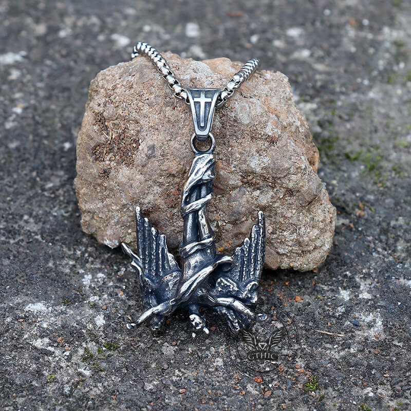 Fallen Angel Stainless Steel Pendant