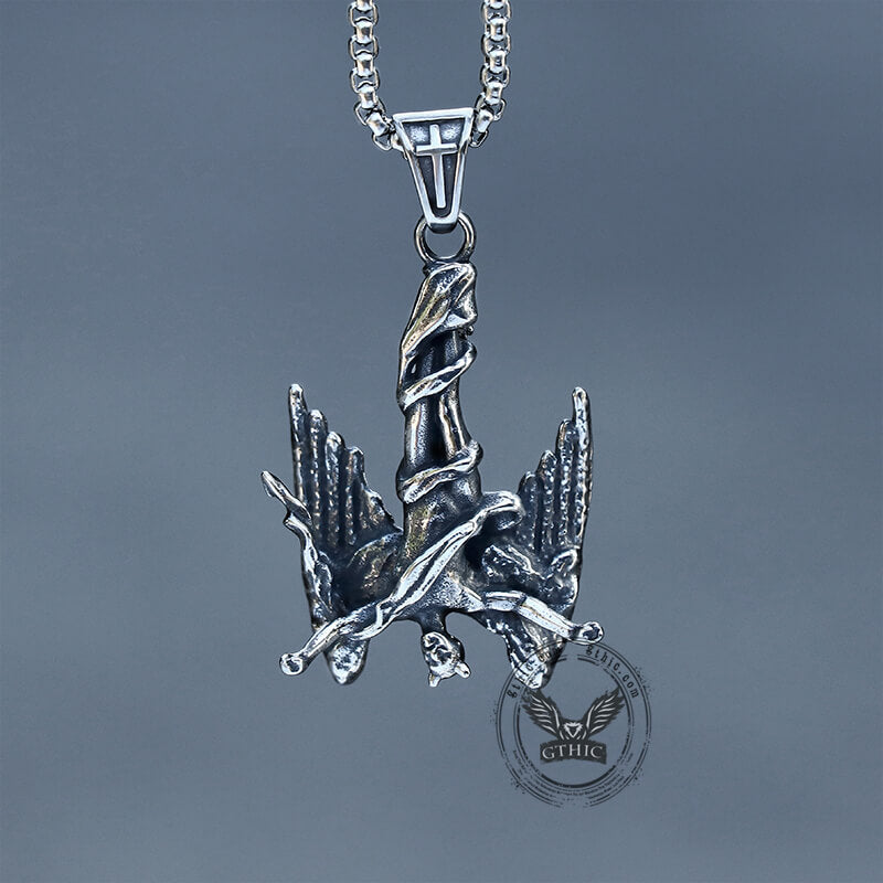 Fallen Angel Stainless Steel Pendant