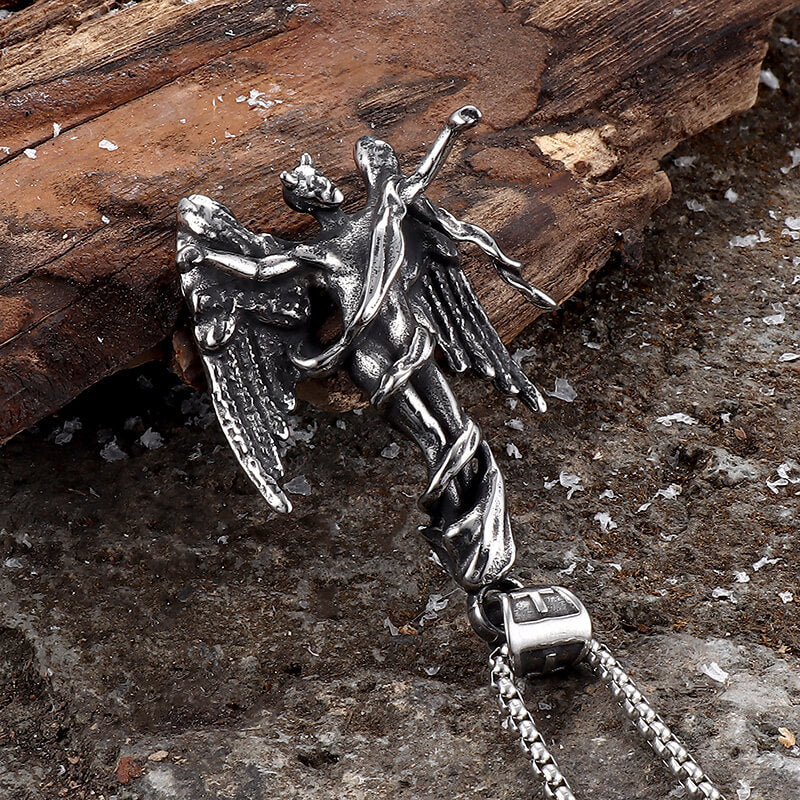 Fallen Angel Stainless Steel Pendant