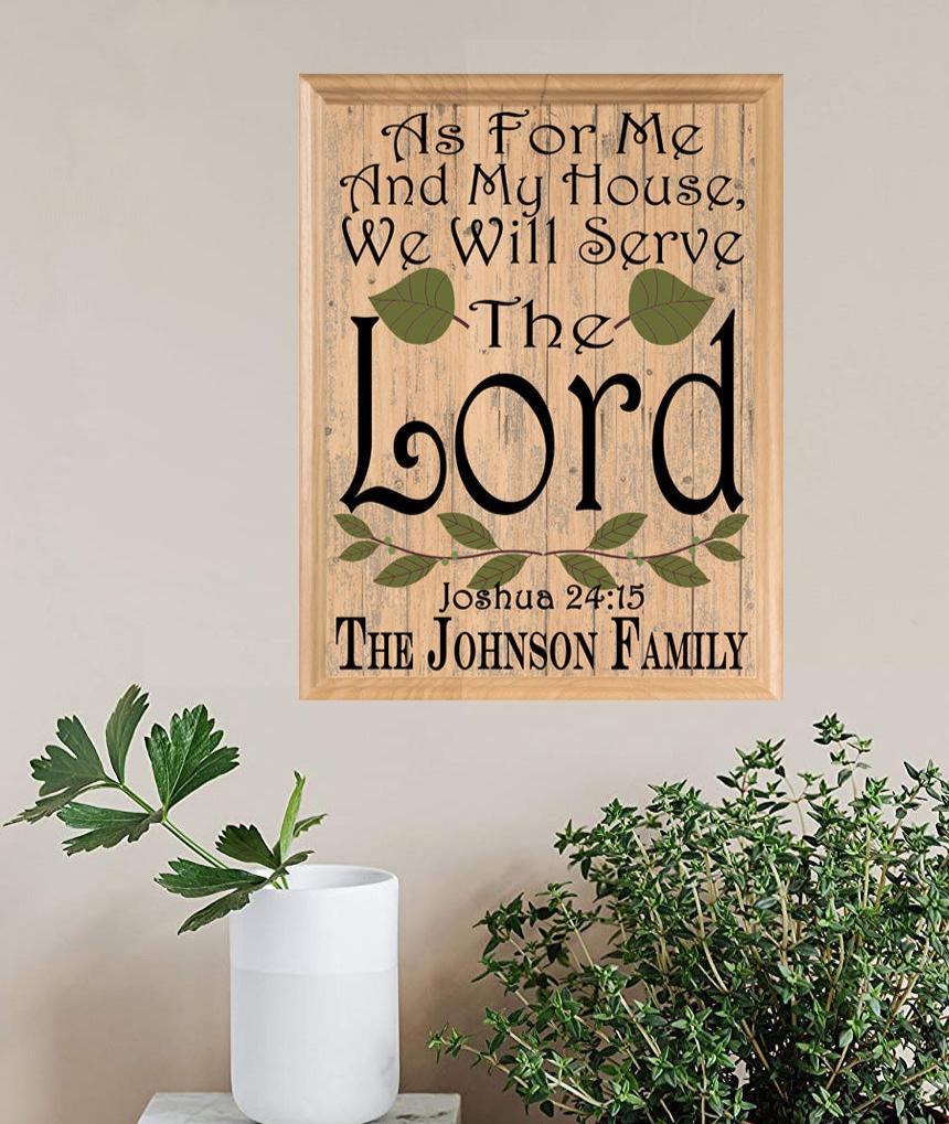 Family Blessings Wall Art Signs Personalized Inspirational Gift