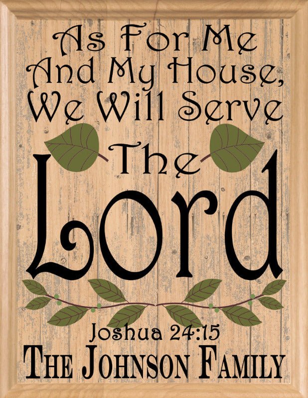 Family Blessings Wall Art Signs Personalized Inspirational Gift