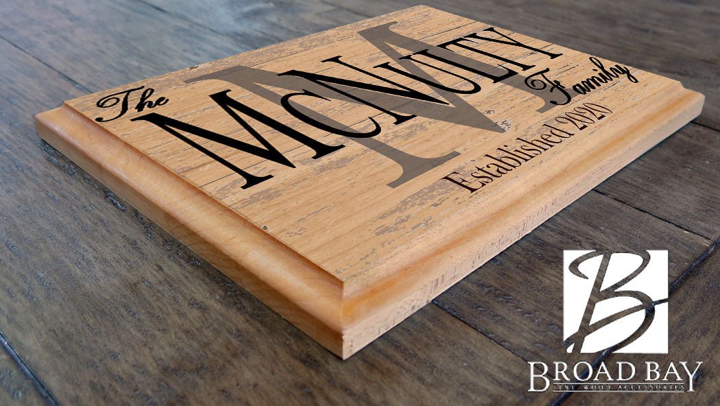 Family Name Established Date Sign Monogram With Est. Date