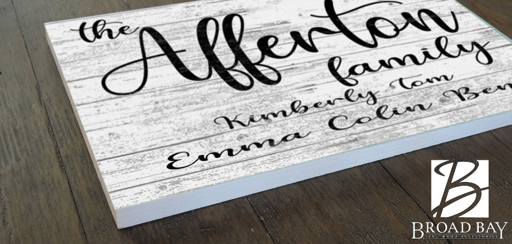 Family Name Sign Farmhouse Style
