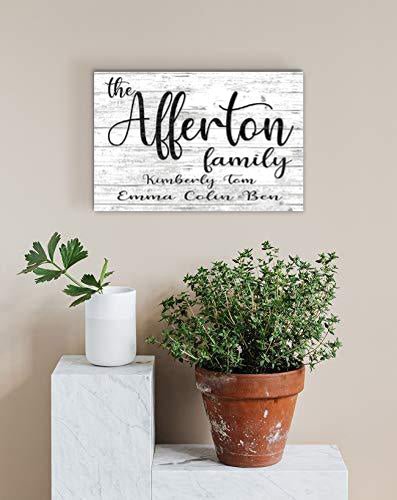 Family Name Sign Farmhouse Style