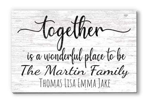 Family Name Sign Personalized Wood Farmhouse Decor
