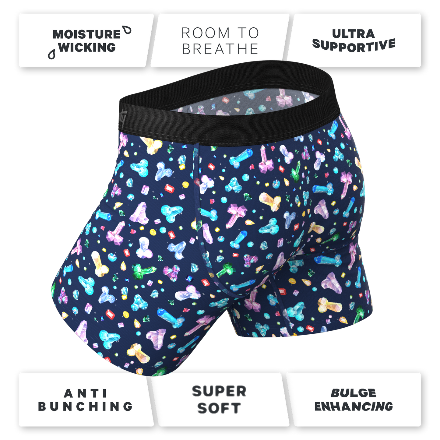 The Family Jewels | Testicular Cancer Foundation Ball Hammock® Pouch Underwear with Fly