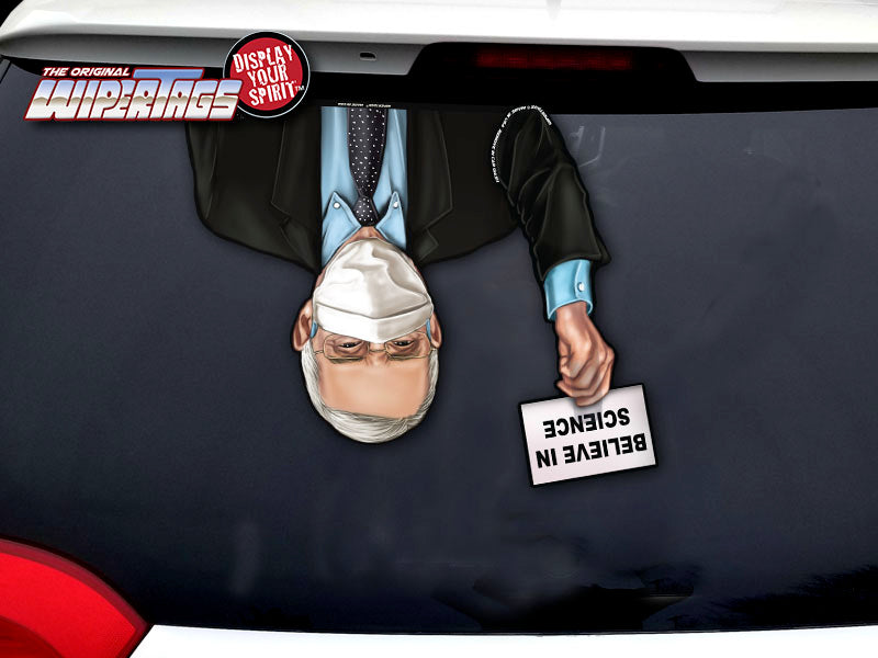 Dr Fauci Believe in Science Waving WiperTags