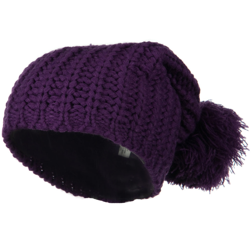 Fall Back Pom Pom Knit Hat
