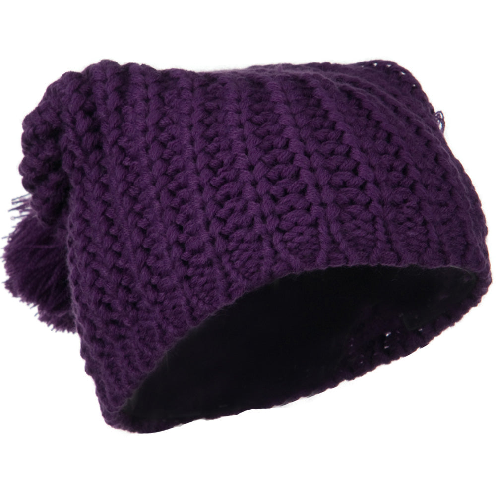Fall Back Pom Pom Knit Hat