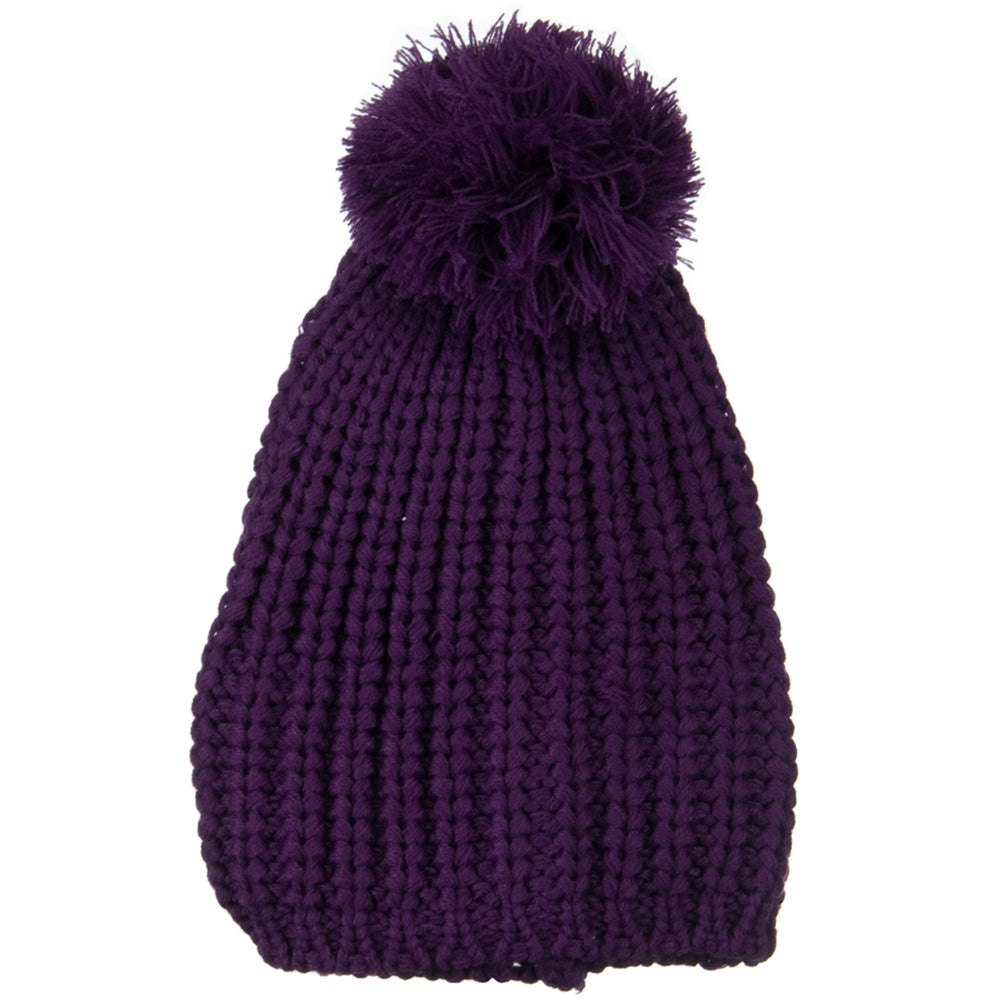Fall Back Pom Pom Knit Hat