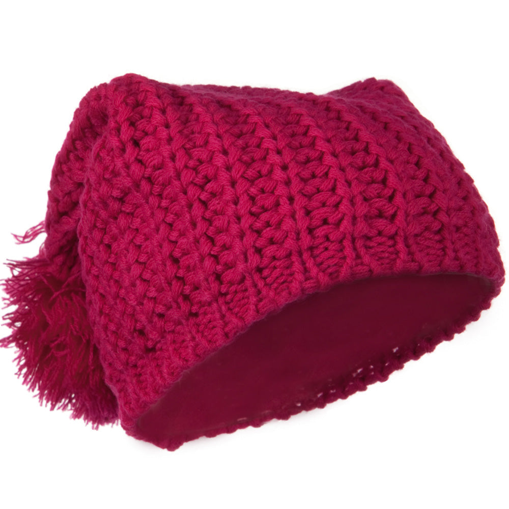 Fall Back Pom Pom Knit Hat