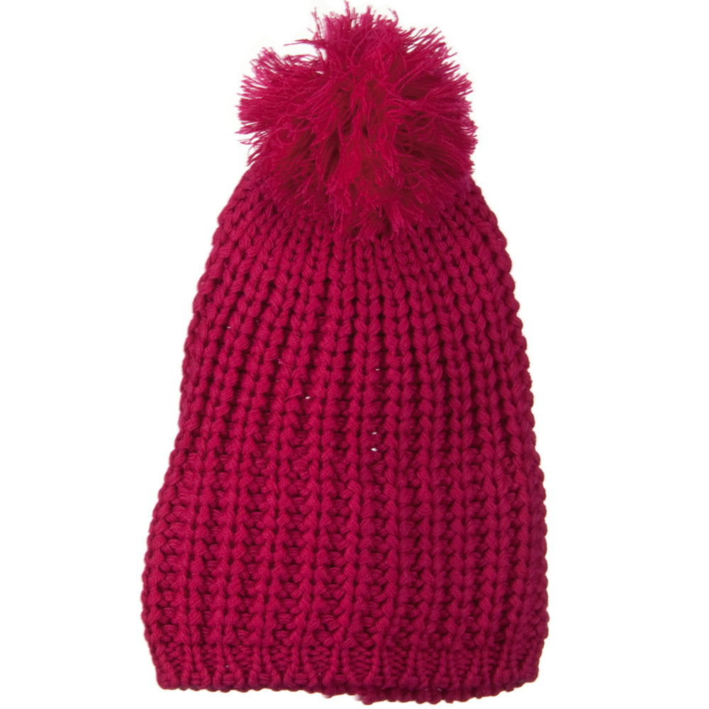 Fall Back Pom Pom Knit Hat