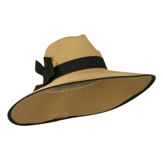 UPF 50+ Fedora Crown Paper Braid Hat