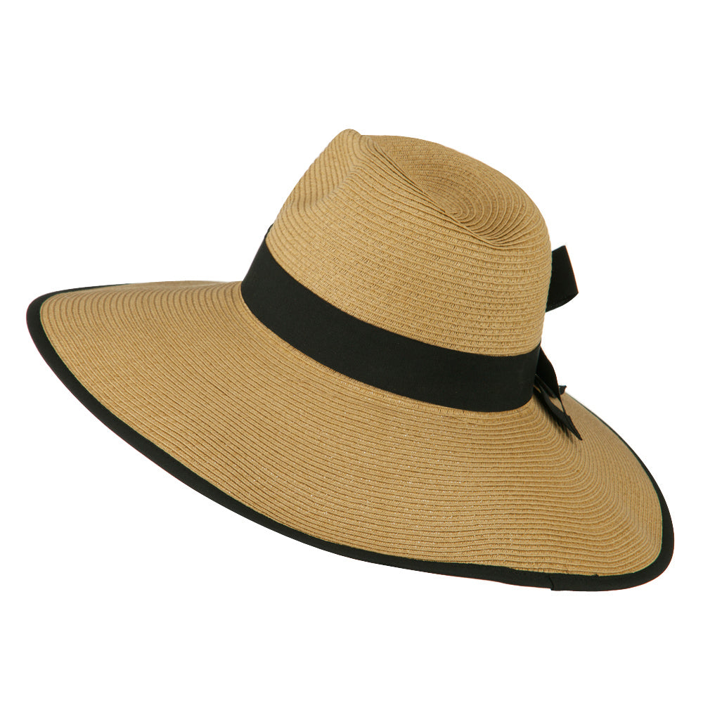 UPF 50+ Fedora Crown Paper Braid Hat