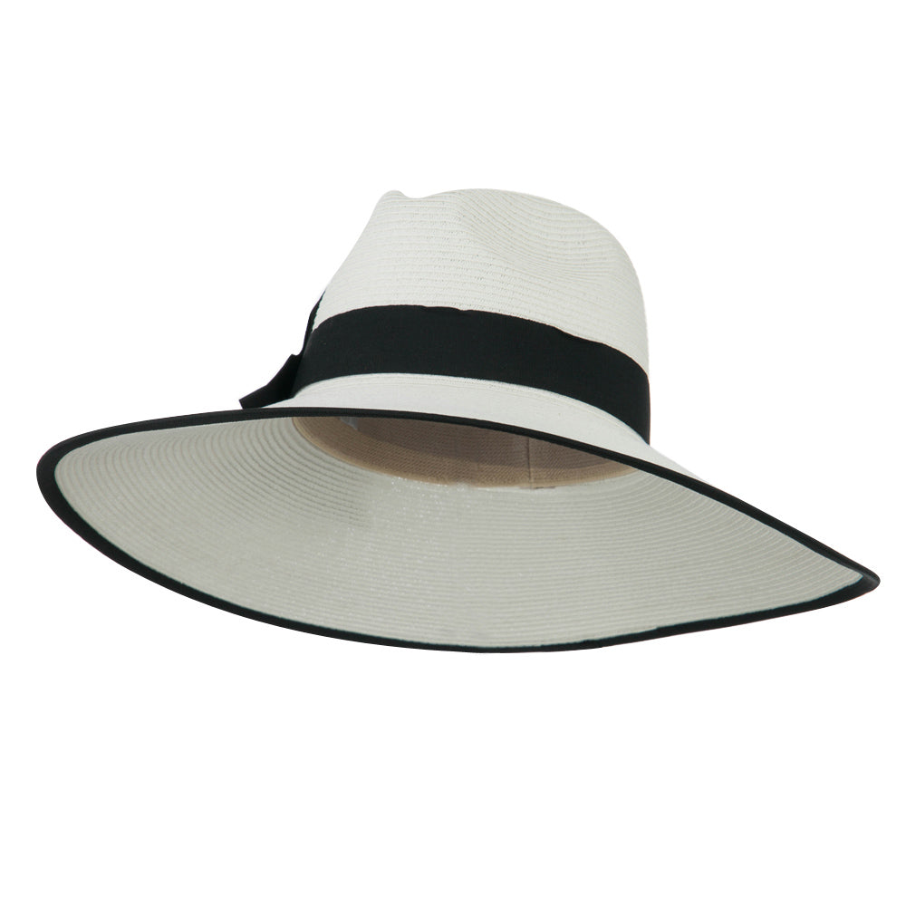 UPF 50+ Fedora Crown Paper Braid Hat