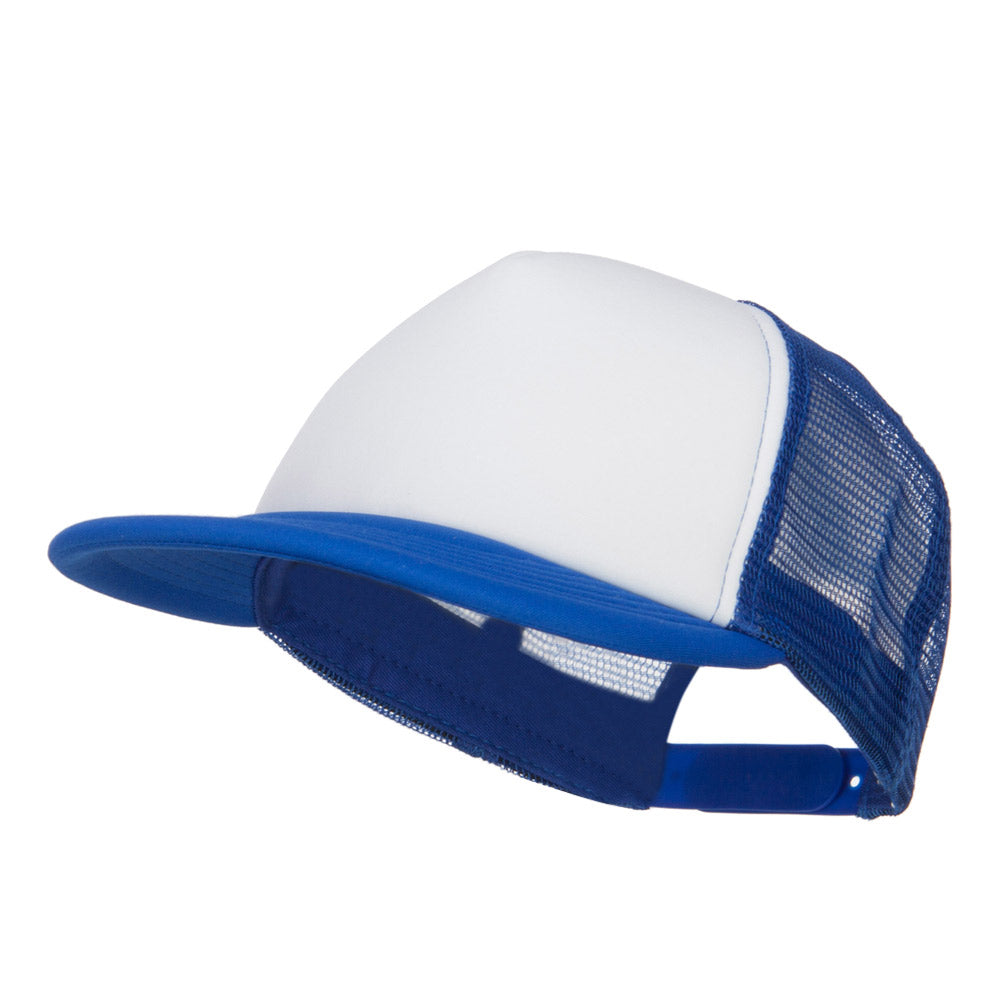 Flat Bill Trucker Snapback Cap