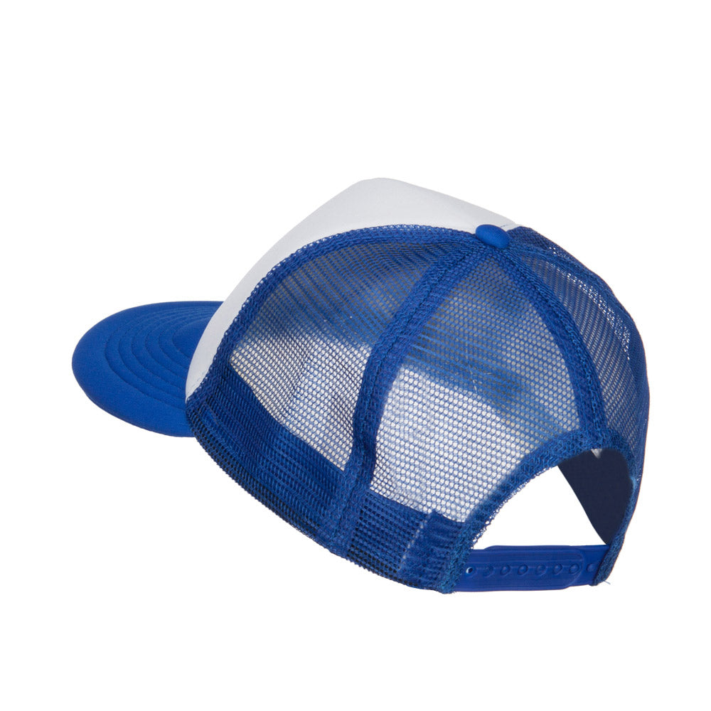 Flat Bill Trucker Snapback Cap