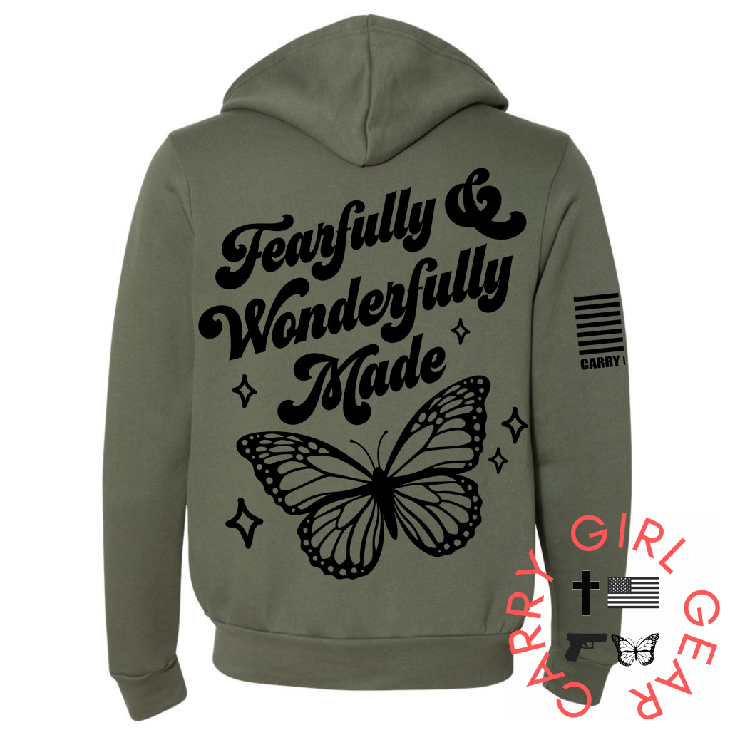 FEARFULLY & WONDERFULLY MADE Zippered Hoodie