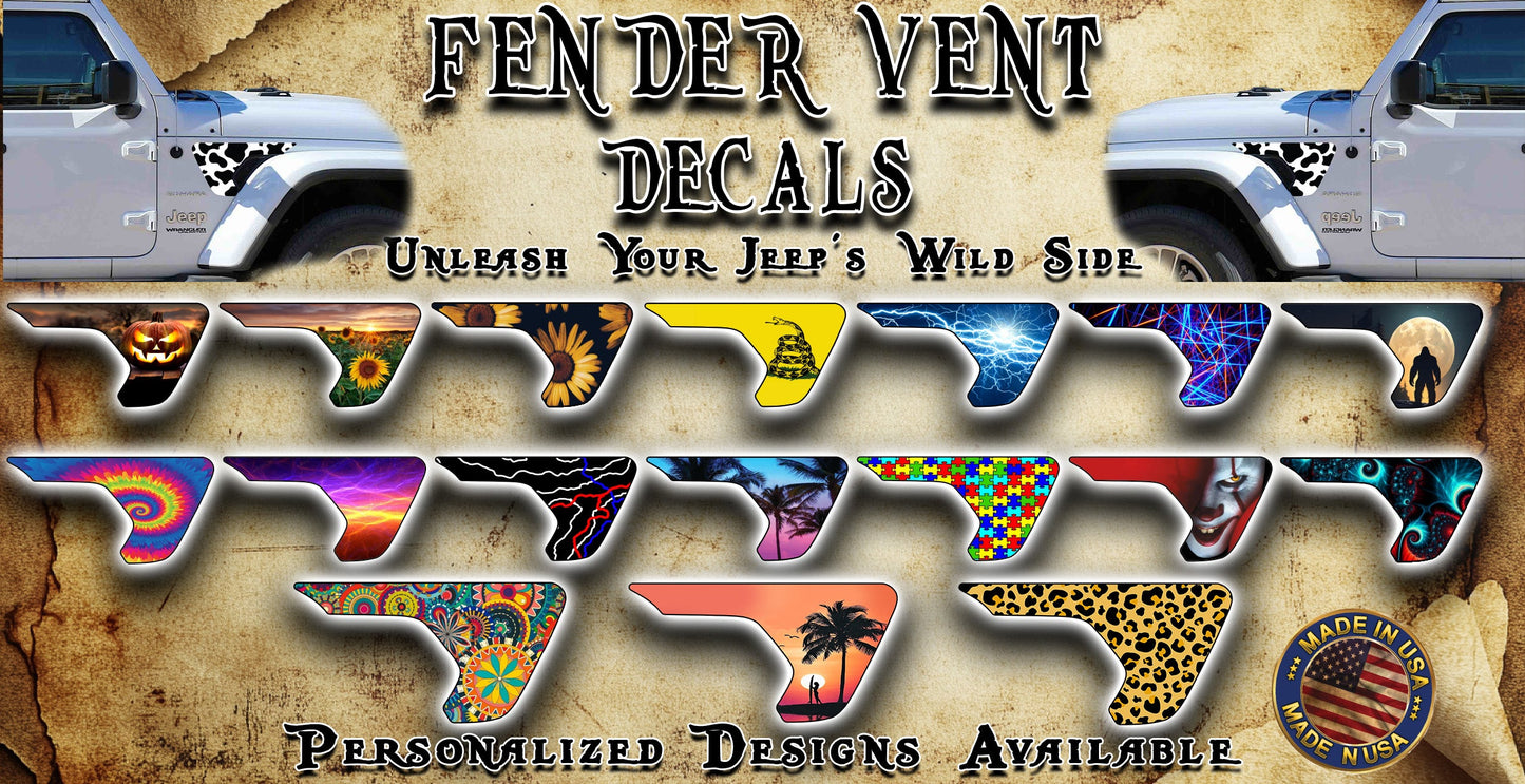 wildcat fender vent for the JL or JT 2018 or newer